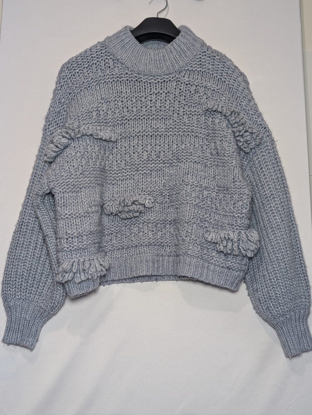Universal Thread Goods Co Chunky Textured Knit Sweater Gray L
